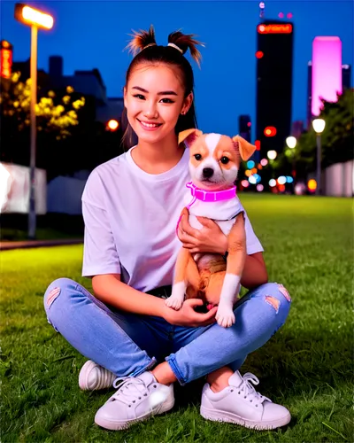 akitas,girl with dog,pink background,kyla,chewy,shih tzu,urbanfetch,pinklao,lilyana,my dog and i,mabel,osie,marmie,cute puppy,jinji,marnie,puxi,azn,krysta,chows,Conceptual Art,Sci-Fi,Sci-Fi 26