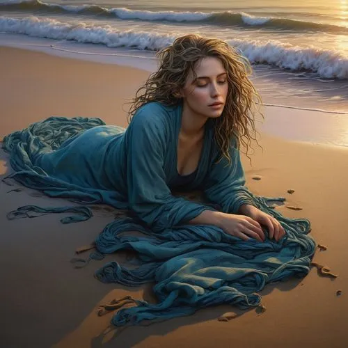 jingna,velella,labovitz,seydoux,girl on the dune,leibovitz,Illustration,Realistic Fantasy,Realistic Fantasy 27