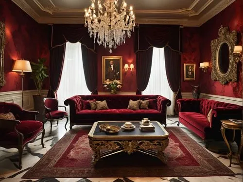 lanesborough,ornate room,royal interior,victorian room,sitting room,claridge,baccarat,ritzau,chateau margaux,venice italy gritti palace,interior decor,opulently,wade rooms,great room,claridges,furnishings,danish room,poshest,opulent,chambre,Illustration,American Style,American Style 09