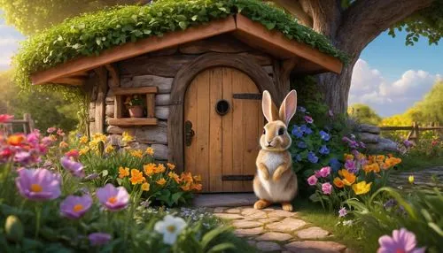 fairy door,peter rabbit,lapine,garden door,cartoon rabbit,wooden door,Photography,General,Commercial