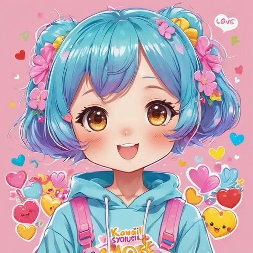 love yourself more,decora,colorful heart,kanon,volponi,kanata,seiran,kuroko,kawaii girl,tokimeki,kawaii patches,aoba,kawaii,hina,nagisa,nanami,kpp,sayo,puka,pamyu,chieri,Illustration,Japanese style,Ja