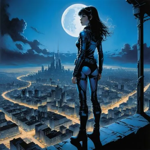 nightwing,wonder woman city,birds of prey-night,themyscira,cortana,catwoman,Conceptual Art,Daily,Daily 09