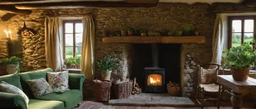 fireplace,inglenook,sitting room,fire place,country cottage,fireplaces,trerice in cornwall,log fire,chimneypiece,ballymaloe,cosier,hobbiton,cotswolds,christmas fireplace,cosy,home interior,coziness,wood stove,interior decor,claverton,Art,Classical Oil Painting,Classical Oil Painting 40