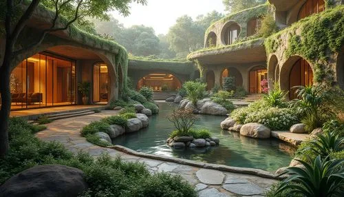 landscape design sydney,landscape designers sydney,tropical jungle,amanresorts,garden design sydney,landscaped,beautiful home,tropical forest,luxury home,luxury bathroom,3d rendering,asian architecture,tropical house,riad,zen garden,tropical island,underwater oasis,luxury property,shangri,dorne,Photography,General,Realistic