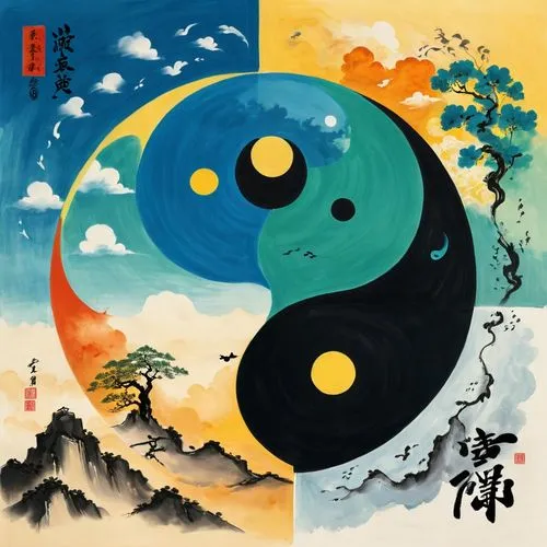 taoism,yinyang,taoist,pangu,wudang,imagawa,Unique,Design,Infographics