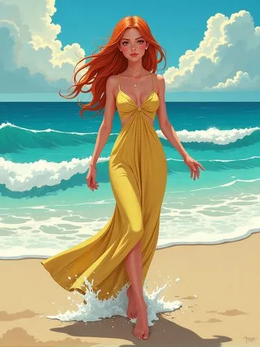 ariel,mermaid background,amphitrite,dyesebel,little mermaid,beach background,Illustration,Abstract Fantasy,Abstract Fantasy 10