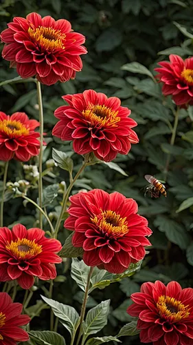 zinnias,dahlias,red chrysanthemum,dahlia flowers,deep coral zinnia,garden chrysanthemums,red dahlia,chrysanthemums,vancouver dahlia,red flowers,orange red flowers,helenium,gerbera daisies,red orange f