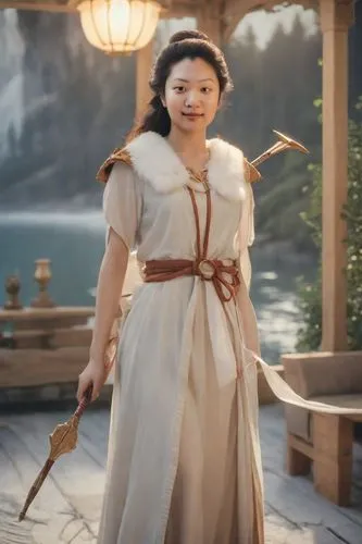 mulan,asian costume,shuanghuan noble,dragon li,asian woman,digital compositing,arang,biblical narrative characters,erhu,oriental princess,ancient costume,female warrior,hanbok,swordswoman,bow and arrows,fantasy woman,the enchantress,xing yi quan,siu mei,housekeeper,Photography,Analog