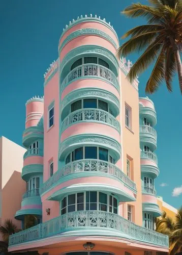 south beach,tropical house,riviera,hotel riviera,beach house,haulover,art deco,tropicana,bahamonde,bahama,beachhouse,seaside resort,miami,bermuda,escala,paradisus,dreamhouse,sarasota,grand hotel,palmbeach,Illustration,Black and White,Black and White 01