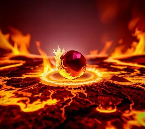 a red gem surrounded by fire,molten,fire ring,lava balls,magma,fire background,fire planet,plasma bal,orb,burning earth,inferno,ring of fire,firespin,door to hell,plasma ball,lava,fire heart,cleanup,f