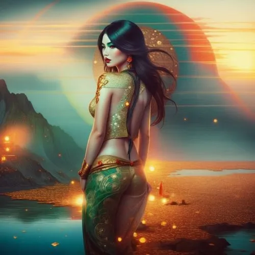 mermaid background,amphitrite,sirena,fantasy picture,mermaid vectors,anahata,Illustration,Realistic Fantasy,Realistic Fantasy 25