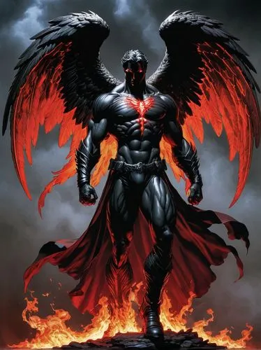 darkhawk,samael,devilman,the archangel,archangel,azazel,Illustration,American Style,American Style 02