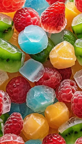 Italian Ice: A granular flavored ice made with water, sugar, and fruit flavoring.,gummies,jelly fruit,gummi candy,gelatin dessert,gelatin,candied fruit,gummybears,jelly beans,fruit gum,jello salad,gum