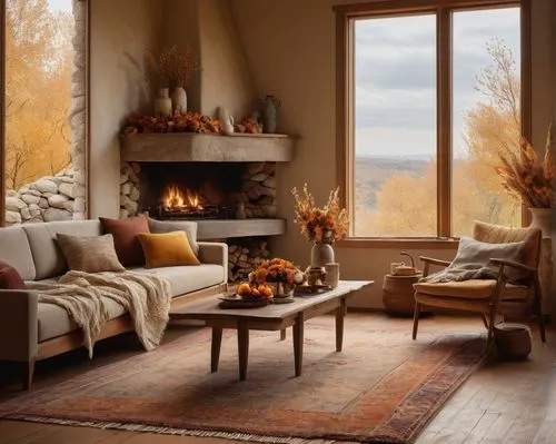 autumn decor,fireplace,sitting room,fire place,fireplaces,autumn decoration,warm and cozy,coziest,coziness,sunroom,livingroom,seasonal autumn decoration,autumn motive,living room,chimneypiece,fall landscape,family room,cozier,autumn idyll,rustic,Illustration,Paper based,Paper Based 23