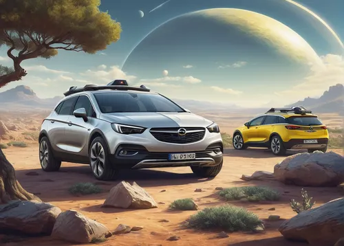 Imagine a futuristic world where Opel cars are self-driven and explore the adventures of a group of friends traveling in one of them.,opel mokka,chevrolet tracker,kia sportage,adam opel ag,buick encor