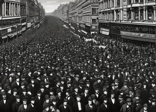 the victorian era,waterloo plein,stieglitz,crowd of people,crowds,paris,universal exhibition of paris,crowd,twenties of the twentieth century,concert crowd,vaudeville,marching,spectacle,xix century,1900s,last century,july 1888,boulevard,victorian style,victorian,Illustration,Black and White,Black and White 27