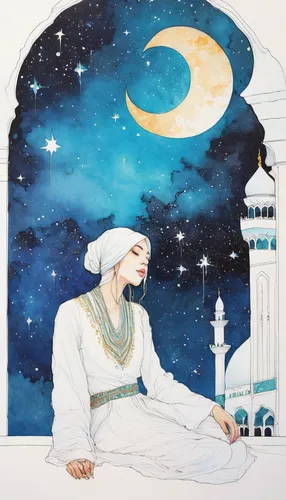 rem in arabian nights,islamic girl,ramadan background,ramadhan,ramadan,ḡalyān,arab night,khazne al-firaun,kundalini,muslim woman,arabic background,the moon and the stars,eid-al-adha,muslima,ramazan,aladdin,fatima,persian poet,kahwah,stars and moon,Illustration,Paper based,Paper Based 19