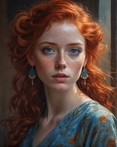 sansa,demelza,irisa,merida,huiraatira,redheads,Conceptual Art,Fantasy,Fantasy 15