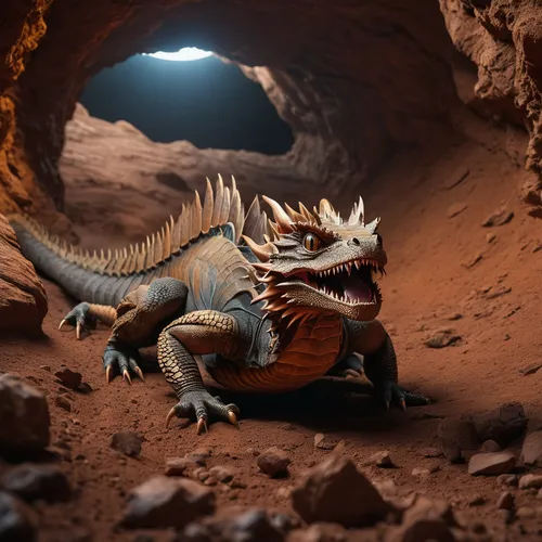 landmannahellir,diorama,palaeontology,paleontology,seat dragon,schleich,digital compositing,gorgonops,desert horned lizard,cavaquinho,raptor,coast horned lizard,giant lizard,3d fantasy,prehistoric,jurassic,saurian,scale lizards,t rex,3d render,Photography,General,Natural