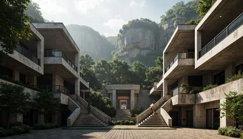 apartment block,amanresorts,apartment blocks,hushan,tigers nest,apartment complex,apartment building,huashan,apartment buildings,asian architecture,danyang eight scenic,taroko,block balcony,xiangshan,streamwood,laoshan,fallingwater,biopolis,shangri,building valley