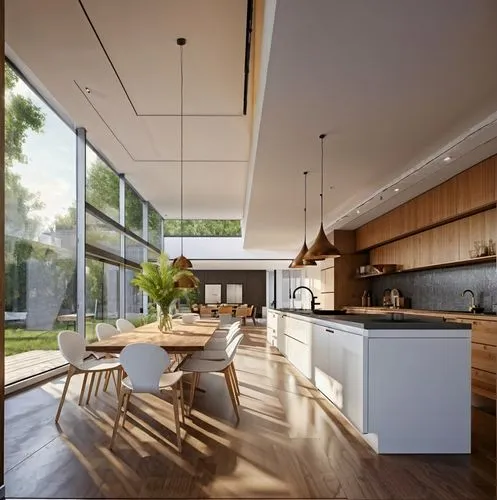 modern kitchen interior,modern kitchen,kitchen design,kitchen interior,modern minimalist kitchen,daylighting,interior modern design,big kitchen,kitchen,concrete ceiling,home interior,laminated wood,contemporary decor,breakfast room,kitchen block,chefs kitchen,californian white oak,the kitchen,floorplan home,modern decor