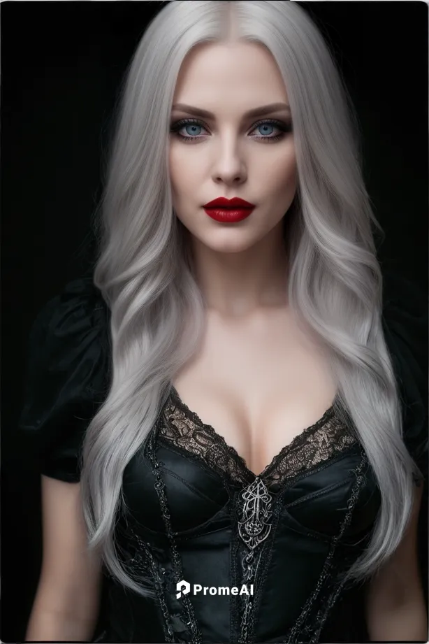 Beautiful goth woman, highly detailed, realistic, large chest,,female doll,vampire woman,vampire lady,gothic woman,doll's facial features,fashion dolls,black rose hip,fashion doll,gothic fashion,dark 