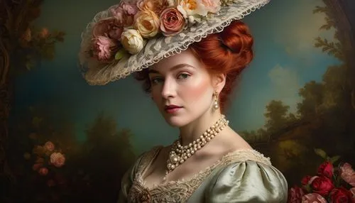 the hat of the woman,victorian lady,portrait of a woman,woman's hat,the hat-female,beautiful bonnet,portrait of a girl,vintage female portrait,jane austen,romantic portrait,woman portrait,rococo,queen anne,portrait background,ladies hat,victorian fashion,the victorian era,portrait of a hen,franz winterhalter,women's hat,Conceptual Art,Daily,Daily 28