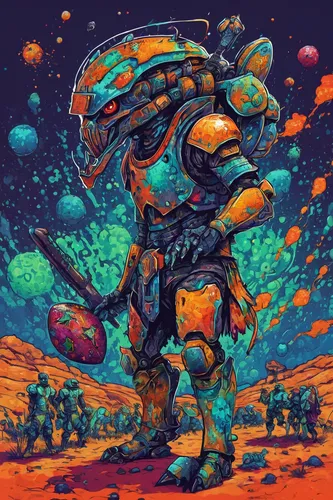 coral guardian,mecha,gas planet,mech,martian,petrol-bowser,nebula guardian,scifi,bolt-004,alien planet,fire planet,alien warrior,terrapin,tortoise,sci-fi,sci - fi,atlas,trachemys,gigantic,desert planet,Conceptual Art,Daily,Daily 31