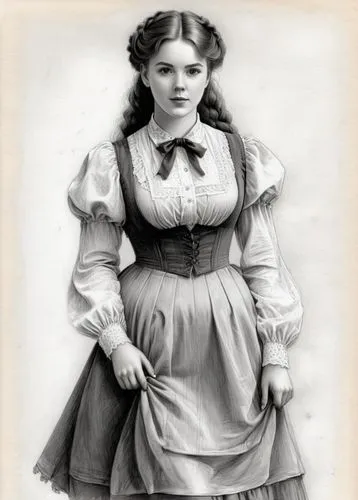 victorian lady,vintage female portrait,ethel barrymore - female,victorian fashion,hipparchia,vintage woman,crinoline,victorian style,19th century,july 1888,the victorian era,1900s,old elisabeth,vintage girl,vintage doll,female doll,folk costume,overskirt,young woman,milkmaid,Illustration,Black and White,Black and White 30