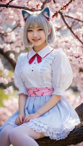 momiji,japanese kawaii,hanami,touhou,japanese sakura background,minmei,nazrin,anime japanese clothing,kanako,jiarui,sakura blossom,piko,kawai,sakura flower,kawaii,hanbok,neko,ognyan,kanna,tsukiko,Illustration,Realistic Fantasy,Realistic Fantasy 29