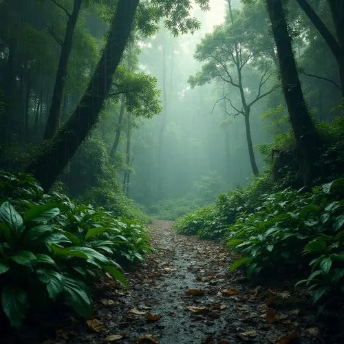 foggy forest,forest path,rain forest,tropical forest,germany forest,green forest,Photography,General,Realistic