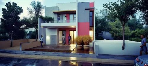 3d rendering,modern house,renders,render,modern architecture,residential house,Photography,General,Realistic