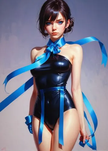 rubber doll,blue painting,painter doll,blue ribbon,latex,latex clothing,blue enchantress,cobalt blue,cyan,silk,blue petals,blue,blu,gentiana,cobalt,blue color,sapphire,electric blue,blue heart,blue balloons,Conceptual Art,Fantasy,Fantasy 19