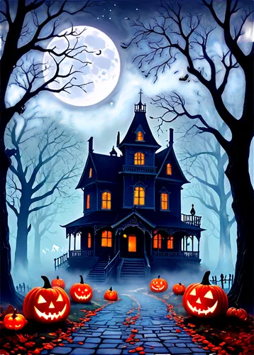 halloween background,halloween poster,halloween illustration,halloween scene,halloween wallpaper,the haunted house,halloween and horror,haunted house,witch's house,halloween night,witch house,halloween,houses clipart,halloween frame,retro halloween,halloweenkuerbis,halloween decor,halloween decoration,jack o'lantern,jack o' lantern,Conceptual Art,Daily,Daily 31