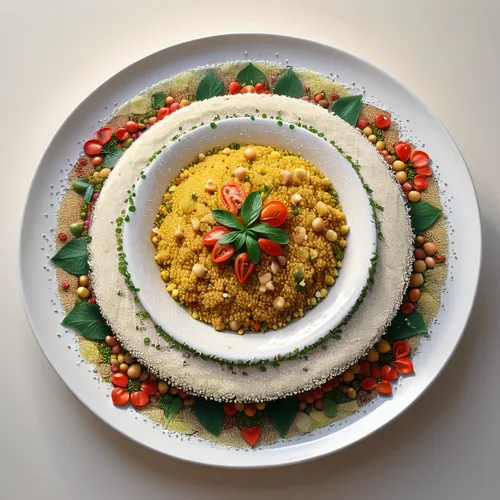 couscous,deviled egg,saffron rice,olivier salad,iranian cuisine,oven polenta,khichdi,south indian cuisine,mediterranean cuisine,lemon rice,piccalilli,food styling,deviled eggs,turkish cuisine,indian cuisine,tabbouleh,food collage,hummus,christmas menu,egg dish,Illustration,Japanese style,Japanese Style 17