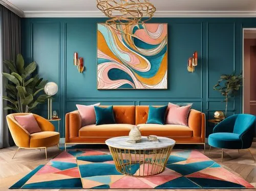 mid century modern,mahdavi,modern decor,contemporary decor,boho art,interior decor,boho art style,teal and orange,interior decoration,art deco,interior design,sitting room,apartment lounge,midcentury,mid century,bohemian art,decor,maximalism,fromental,deco,Illustration,Black and White,Black and White 05