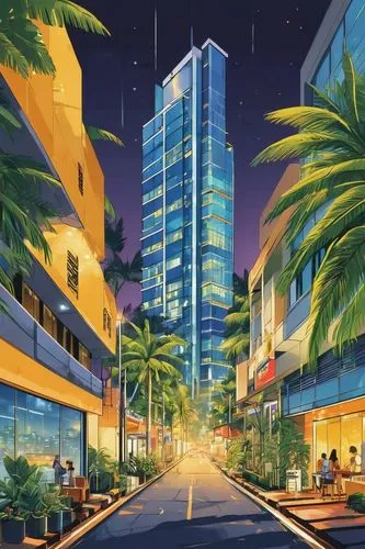 honolulu,koinange,luxehills,waikiki,tel aviv,cybercity,tumon,business district,cityplace,encino,hkmiami,bangalore,abidjan,cybertown,rotana,kifissia,telocity,citycell,tlv,megapolis,Illustration,Japanese style,Japanese Style 06