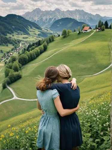 sound of music,hugging,intersuisse,hug,idyll,styria,Photography,Documentary Photography,Documentary Photography 04