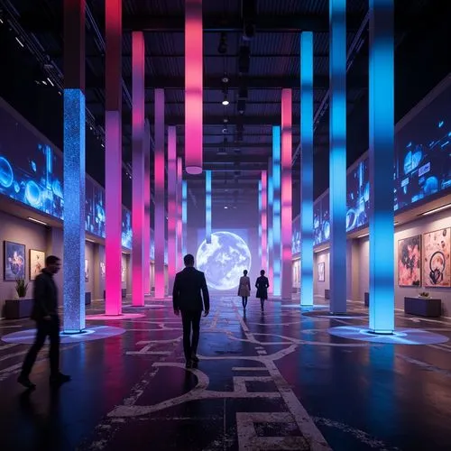 futuristic art museum,a museum exhibit,artscience museum,exploratorium,vivid sydney,exhibitions,exhibit,luminato,universal exhibition of paris,museumsquartier,fotomuseum,art gallery,colored lights,niketown,innoventions,emp,sanlitun,sensorium,acmi,electroluminescent