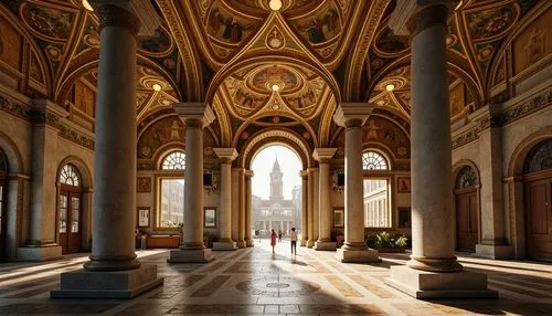 louvre,vatican museum,sapienza,louvre museum,archly,lateran,cochere,sylvaticum,kunsthistorisches museum,neoclassical,theed,glyptothek,vatican,invalides,versailles,saint peter's basilica,st peter's basilica,corridor,borromini,enfilade