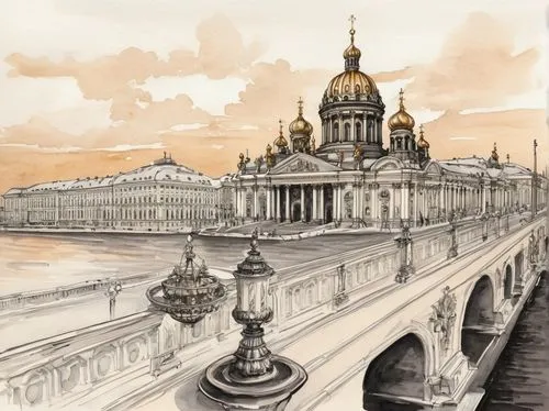 saint petersburg,saintpetersburg,st petersburg,saint petersbourg,haydarov,hakeim,smolny,watercolor paris,danube bridge,parliament bridge,schuitema,danube bank,chermoshanskaya,victoriei,rossiyskaya,sergiyev,spasskaya,lubyanka,komsomolskaya,sevillian,Illustration,Black and White,Black and White 34