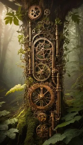 orchestrion,tock,old clock,steampunk gears,grandfather clock,clockmaker,cuckoo clock,korowai,horologium,timeworn,clockworks,carcosa,transmitter,mechana,clockwork,clockwatchers,antiquorum,cog,asatru,relics,Illustration,Realistic Fantasy,Realistic Fantasy 13