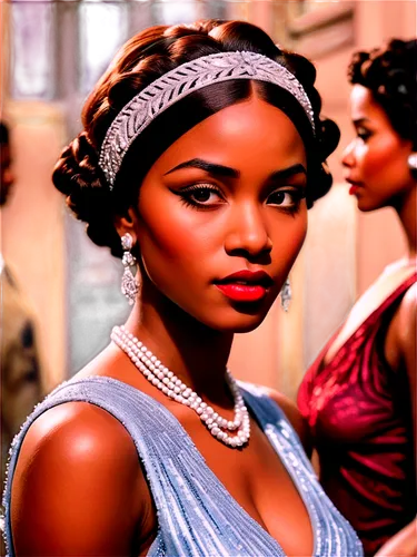 1 composition, shallow depth of field, frozen moment.,a woman in a dress is wearing a tiara and pearls,freema,miseducation,letoya,rosaline,beautiful african american women,dandridge,african american w