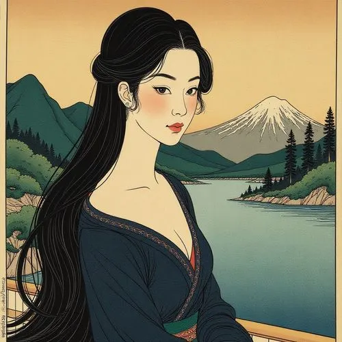 uemura,ukiyoe,cool woodblock images,utagawa,japanese woman,sakimoto