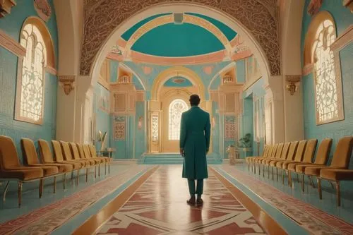 turquoise,turquoise wool,church painting,boy praying,man praying,aisle,color turquoise,praying woman,woman praying,blue room,the hassan ii mosque,oman,sanctuary,cinematography,temples,genuine turquoise,house of prayer,holy places,worship,woman church,Illustration,Realistic Fantasy,Realistic Fantasy 43