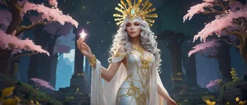 galadriel,frigga,sigyn,estess,priestess,etheria,thranduil,golden crown,thingol,elenore,mervat,margaery,akhnaten,sisoulith,fantasy picture,margairaz,sorceress,faires,azura,velika,Unique,Pixel,Pixel 03