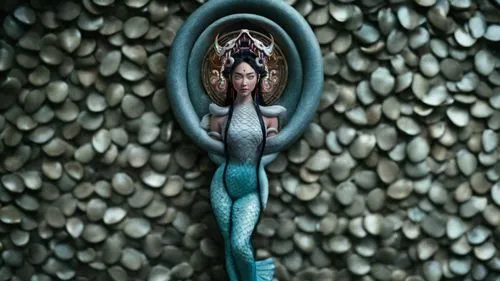 mermaid background,mermaid,siren,girl in a wreath,water nymph,harness cocoon,hanging elves,conceptual photography,woman sculpture,merman,cocoon,asana,rapunzel,miniature figure,girl upside down,doll figure,janmastami,mermaid scale,medusa,surface tension