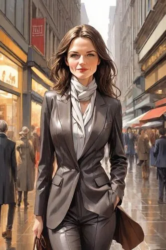 woman in menswear,woman walking,menswear for women,businesswoman,business woman,stock exchange broker,women fashion,bussiness woman,white-collar worker,sprint woman,fashion vector,women clothes,photoshop manipulation,digital compositing,business girl,fashion street,plus-size model,woman holding a smartphone,image manipulation,stock broker,Digital Art,Comic