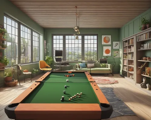 billiard room,billiard table,billiards,english billiards,billiard,pocket billiards,game room,recreation room,bar billiards,carom billiards,billiard ball,playing room,indoor games and sports,snooker,loft,indoor,gymnastics room,nine-ball,pool player,livingroom,Illustration,Realistic Fantasy,Realistic Fantasy 31