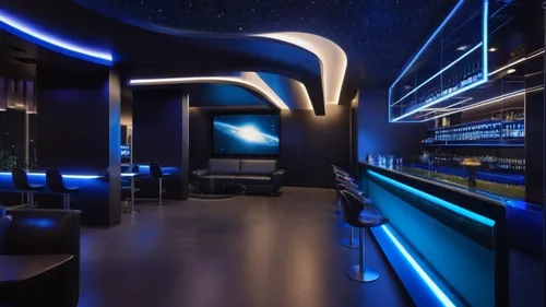 nightclub,ufo interior,unique bar,stretch limousine,liquor bar,piano bar,sky space concept,movie theater,business jet,spaceship space,movie theatre,rain bar,music venue,galaxy express,spaceship,mercedes interior,luxury,home theater system,game room,blue room